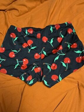 Derby Skinz Black Cherry Print Women’s Lounge Shorts